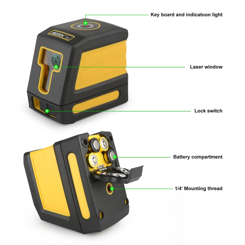 MESTEK 2D Laser Level